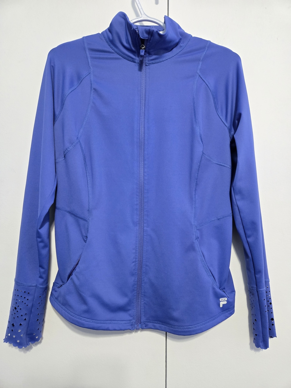 Fila Sport Jacket Womens Medium Blue Full Zip Athletic Track Jacket‎